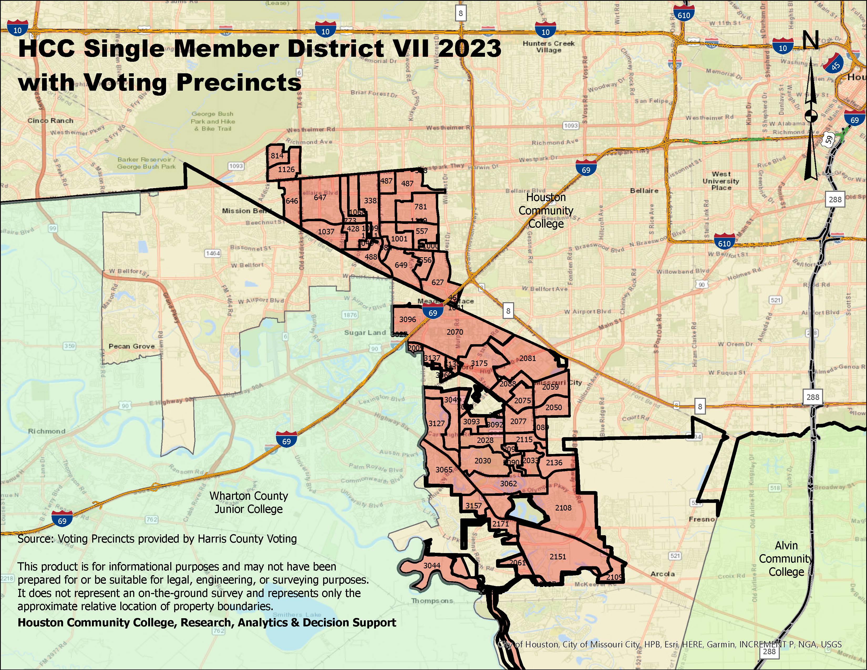 Single Member District VII with Voting Precincts